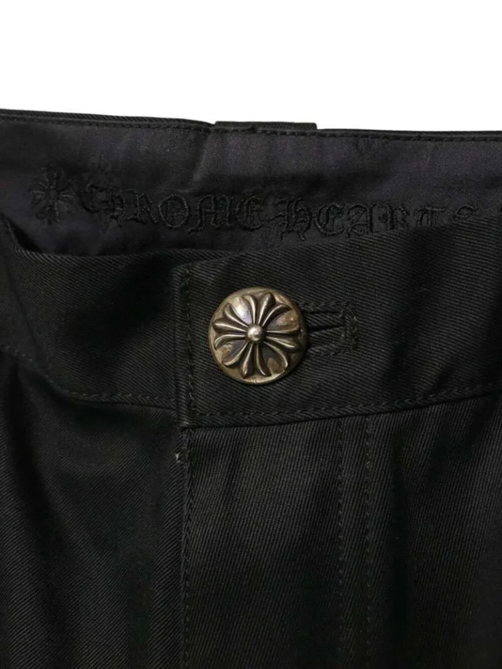 Chrome Hearts Carpenter Cnvs Blk Long Pants 34